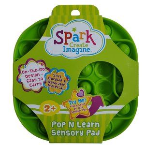 Spark Create Imagine Pop N Learn Sensory Pad With 26 Alphabet Green NEW